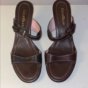 Brown Heeled Sandals